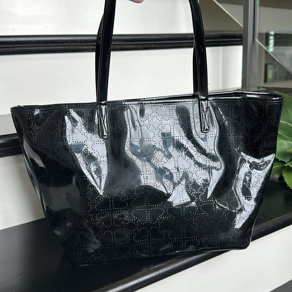Kate spade Harmony Metro patent vegan leather tote handbag purse like new clean - Picture 6 of 12